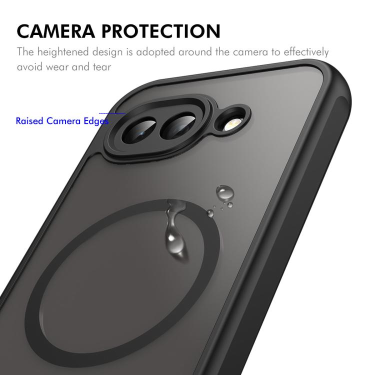 For Google Pixel 10a ENKAY Hat-Prince MagSafe Matte Translucent Shockproof Phone Case with Large Arc Edge Film