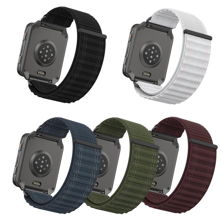 For Garmin Venu X1 Mountain Wave Pattern Loop Nylon Watch Band
