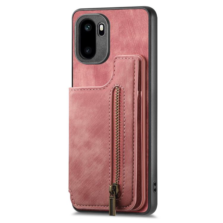For OnePlus Ace 6 / 6T / 15R Retro Leather Zipper Wallet Back Phone Case