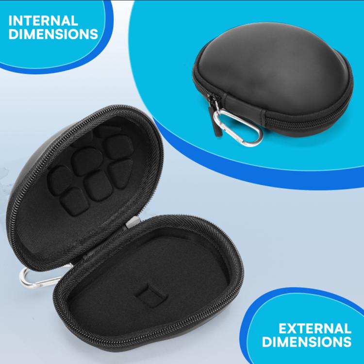 For Logitech MX Master 4 / 3S Mouse Carrying Case Portable PU Hard Shell Protective Case for Outdoor Use