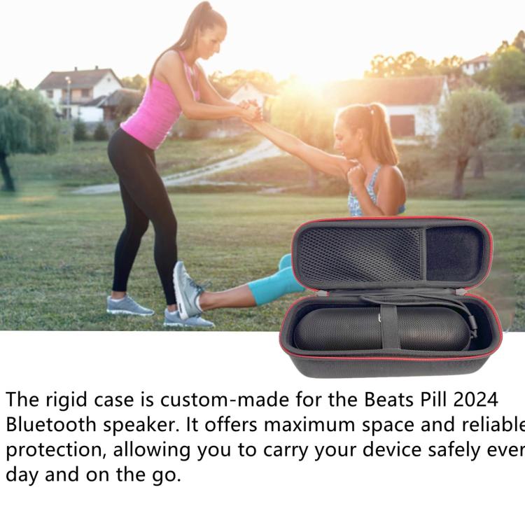 For Beats Pill 2024 Bluetooth Speaker Hard Shell Carrying Case Outdoor Portable Protective Storage Box