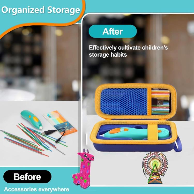 For 3Doodler Start+ Essentials 2024 / 2023 Kids 3D Printing Pen Portable Storage Case