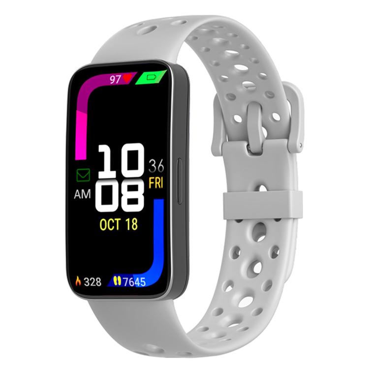 For Huawei Band 10 / 9 / 8 Matching Color Pin Buckle Round Holes Silicone Watch Band