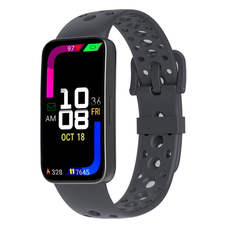 For Huawei Band 10 / 9 / 8 Matching Color Pin Buckle Round Holes Silicone Watch Band