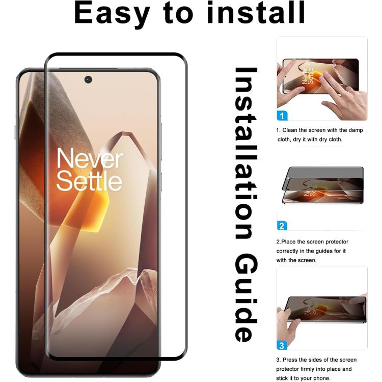 For OnePlus ACE 6 10pcs 0.18mm Ultra-Thin Ultrasonic HD Screen-Printed High-Aluminium Thick-Gel Tempered Glass Film