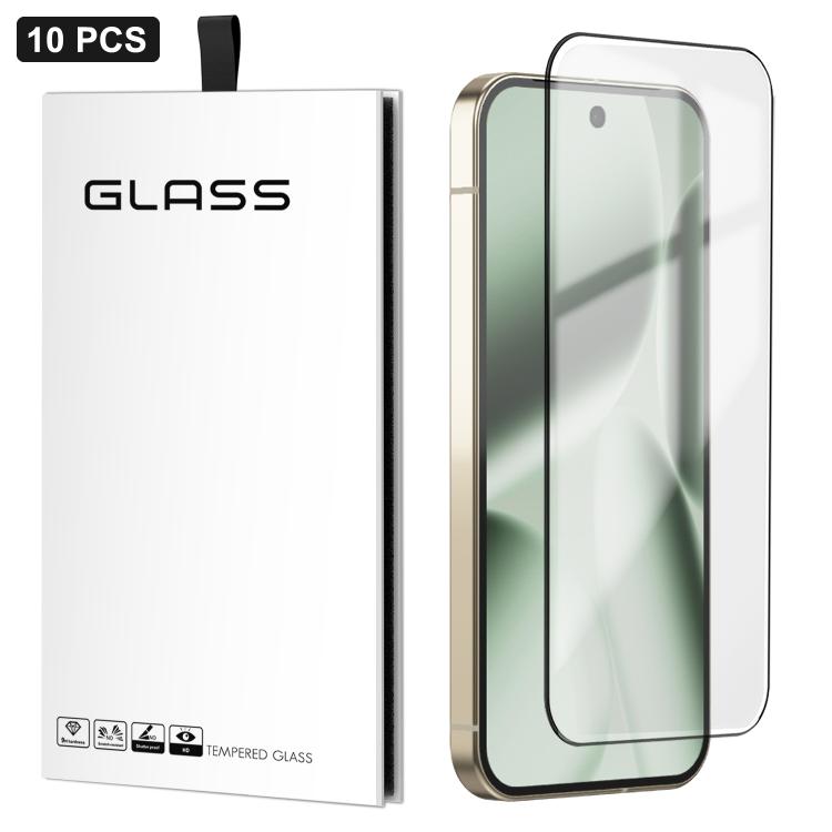 For Google Pixel 10 Pro XL 10pcs 0.18mm Ultra-Thin Ultrasonic HD Screen-Printed High-Aluminium Thick-Gel Tempered Glass Film