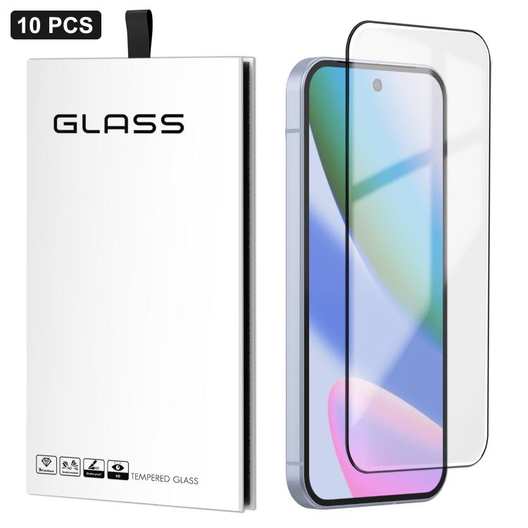 For Google Pixel 10 10pcs 0.18mm Ultra-Thin Ultrasonic HD Screen-Printed High-Aluminium Thick-Gel Tempered Glass Film