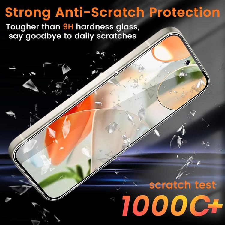 For Google Pixel 9 Pro XL 10pcs 0.18mm Ultra-Thin Ultrasonic HD Screen-Printed High-Aluminium Thick-Gel Tempered Glass Film