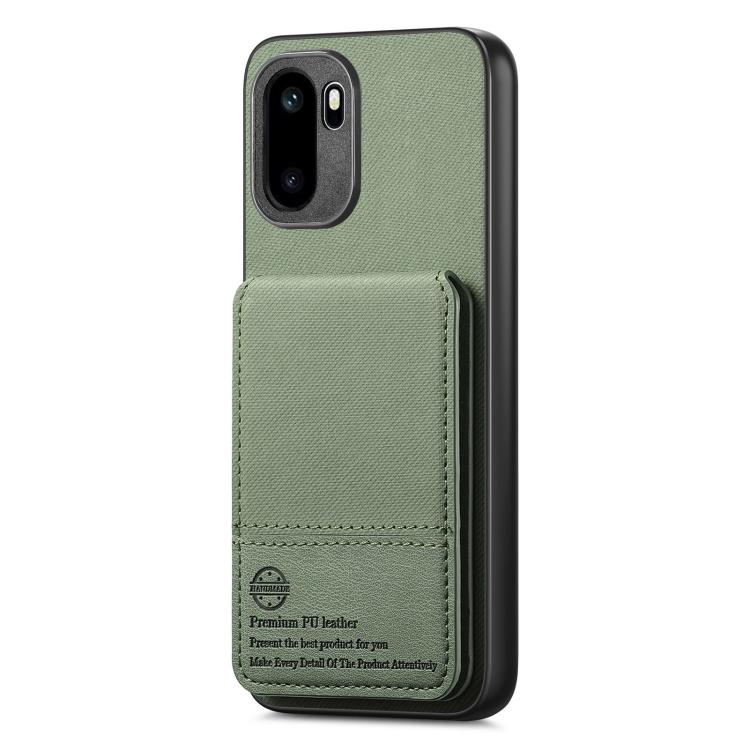 For OnePlus Ace 6 / 6T / 15R Twill Fabric Leather Vertical Flip RFID Card Bag Phone Case