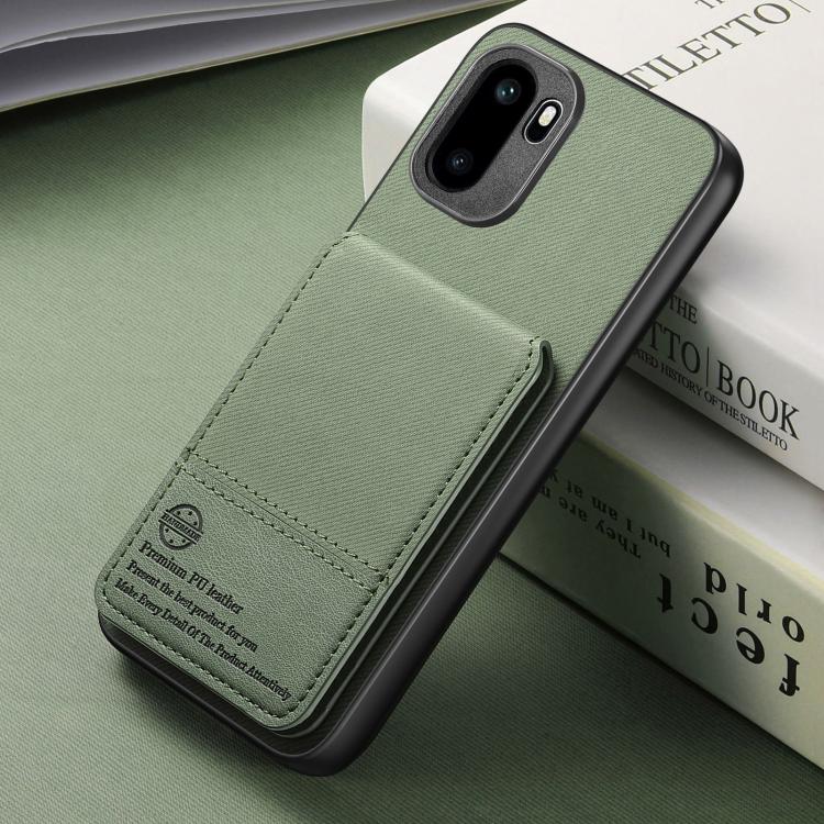 For OnePlus Ace 6 / 6T / 15R Twill Fabric Leather Vertical Flip RFID Card Bag Phone Case