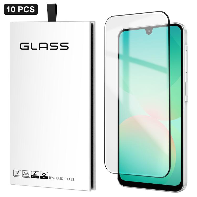 For Samsung Galaxy A27 5G 10pcs 0.18mm Ultra-Thin Ultrasonic HD Screen-Printed High-Aluminium Thick-Gel Tempered Glass Film