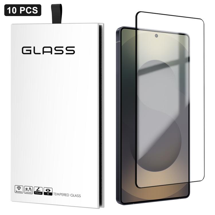 For Samsung Galaxy S25 Ultra 5G 10pcs 0.18mm Ultra-Thin Ultrasonic HD Screen-Printed High-Aluminium Thick-Gel Tempered Glass Film