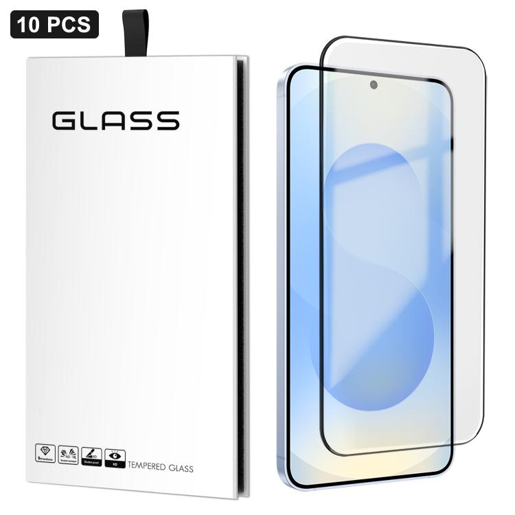 For Samsung Galaxy S24+ 5G 10pcs 0.18mm Ultra-Thin Ultrasonic HD Screen-Printed High-Aluminium Thick-Gel Tempered Glass Film