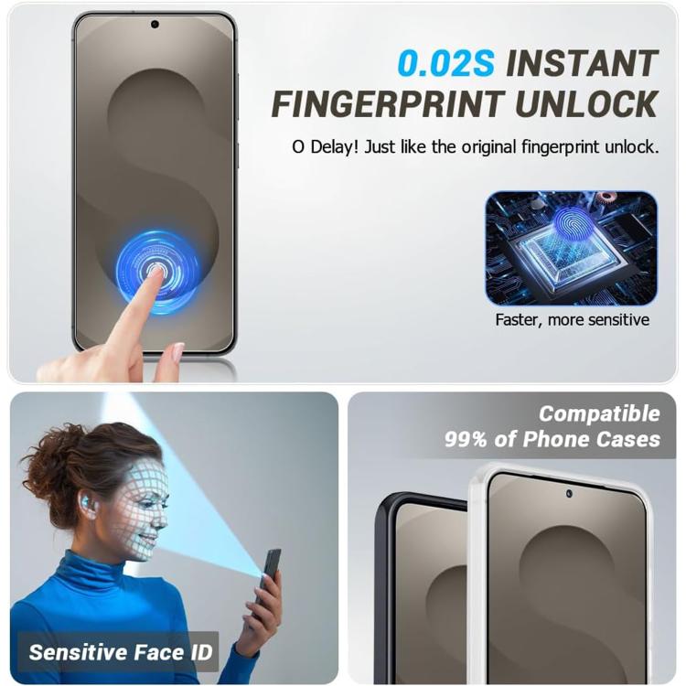 For Samsung Galaxy A37 5G 10pcs 0.18mm Ultra-Thin Ultrasonic HD Screen-Printed High-Aluminium Thick-Gel Tempered Glass Film