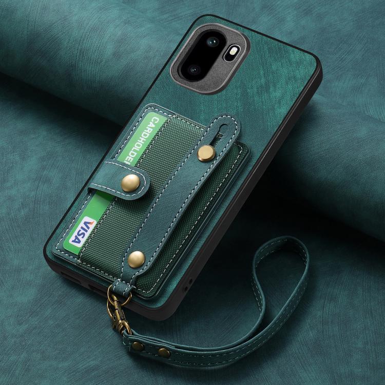 For OnePlus Ace 6 / 6T / 15R Retro Cross Wristband Wallet Leather Back Phone Case
