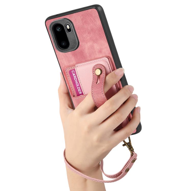For OnePlus Ace 6 / 6T / 15R Retro Cross Wristband Wallet Leather Back Phone Case