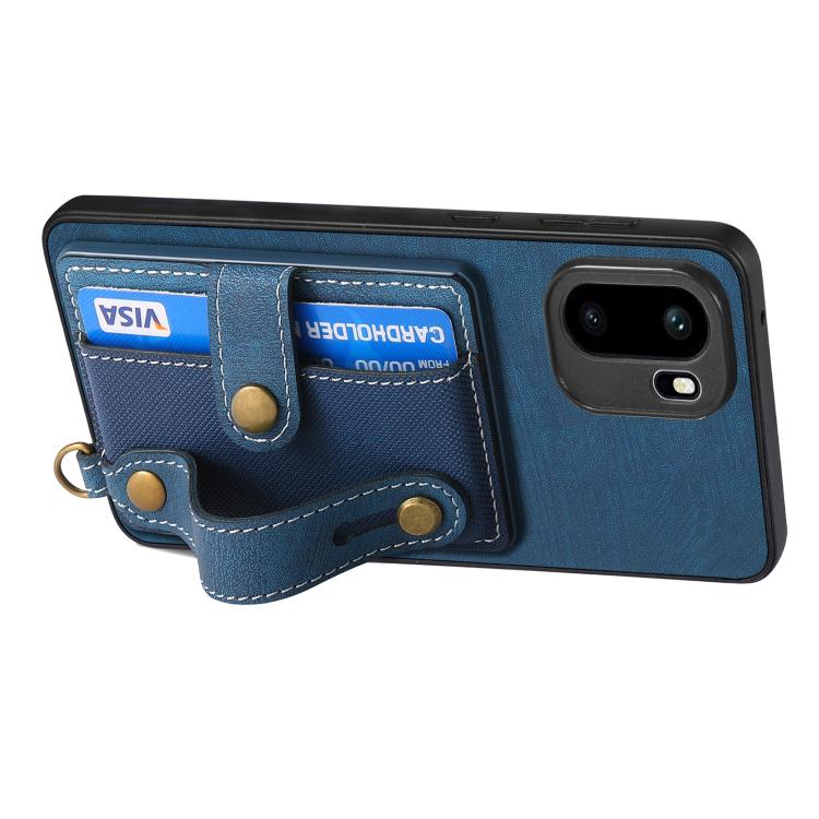 For OnePlus Ace 6 / 6T / 15R Retro Cross Wristband Wallet Leather Back Phone Case