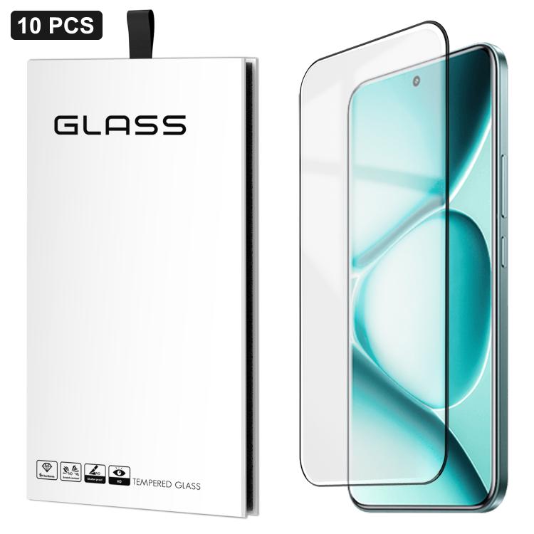 For Redmi Note 15 Pro 4G Global 163.2mm 10pcs 0.18mm Ultra-Thin Ultrasonic HD Screen-Printed High-Aluminium Thick-Gel Tempered Glass Film