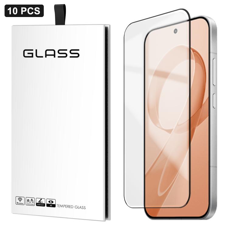 For Redmi K90 Pro Max 10pcs 0.18mm Ultra-Thin Ultrasonic HD Screen-Printed High-Aluminium Thick-Gel Tempered Glass Film