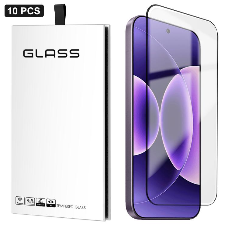 For Xiaomi 17 Pro Max 10pcs 0.18mm Ultra-Thin Ultrasonic HD Screen-Printed High-Aluminium Thick-Gel Tempered Glass Film