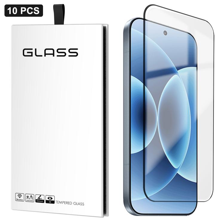 For Xiaomi 17 10pcs 0.18mm Ultra-Thin Ultrasonic HD Screen-Printed High-Aluminium Thick-Gel Tempered Glass Film