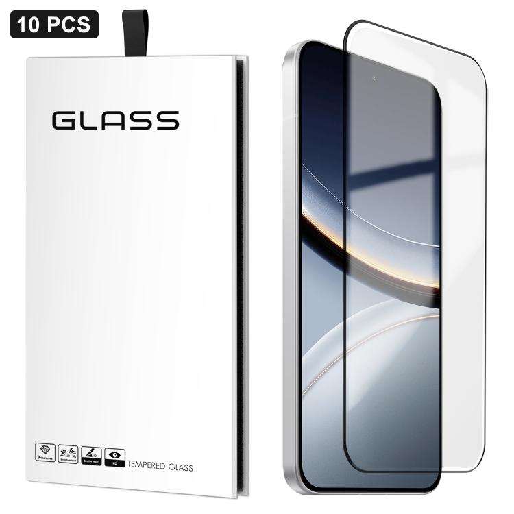 For Xiaomi Poco F7 Pro 10pcs 0.18mm Ultra-Thin Ultrasonic HD Screen-Printed High-Aluminium Thick-Gel Tempered Glass Film