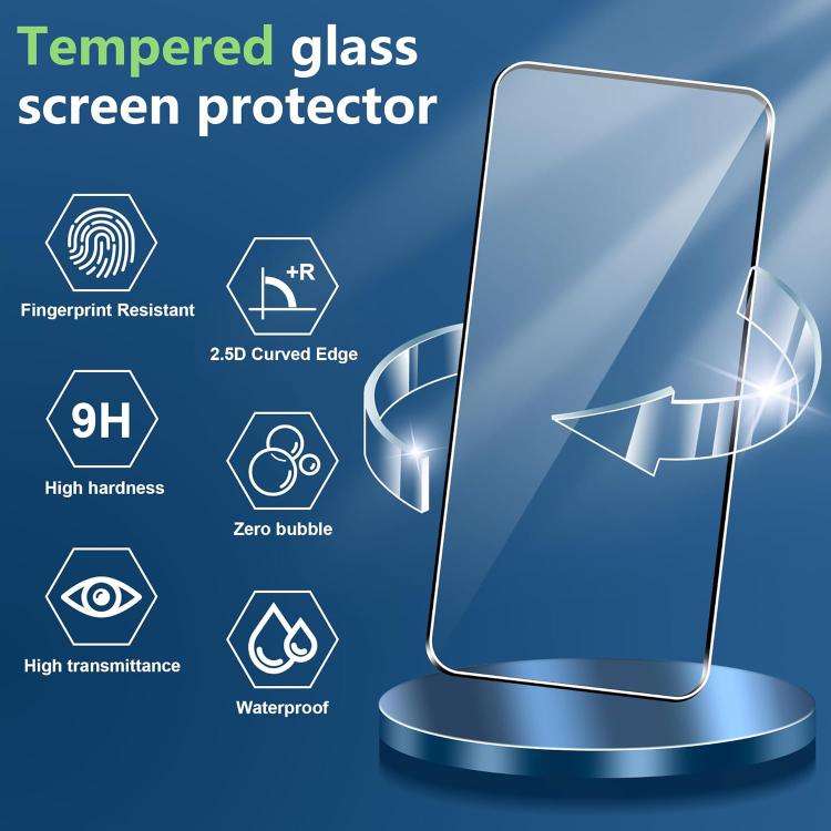 For Redmi K90 Pro Max 10pcs 0.18mm Ultra-Thin Ultrasonic HD Screen-Printed High-Aluminium Thick-Gel Tempered Glass Film
