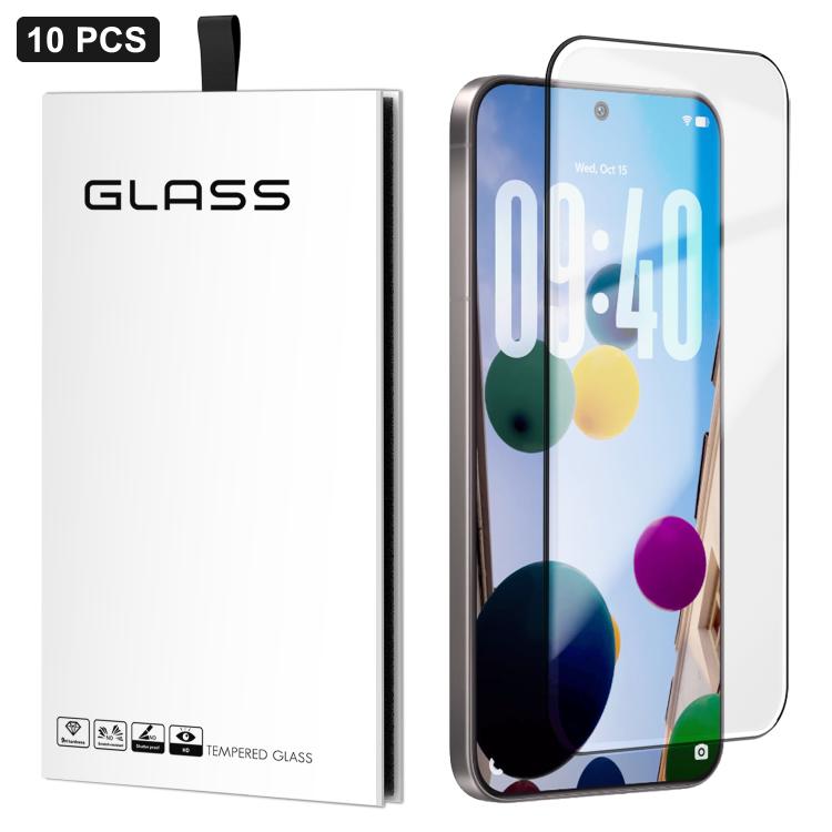For vivo X300 Pro 10pcs 0.18mm Ultra-Thin Ultrasonic HD Screen-Printed High-Aluminium Thick-Gel Tempered Glass Film