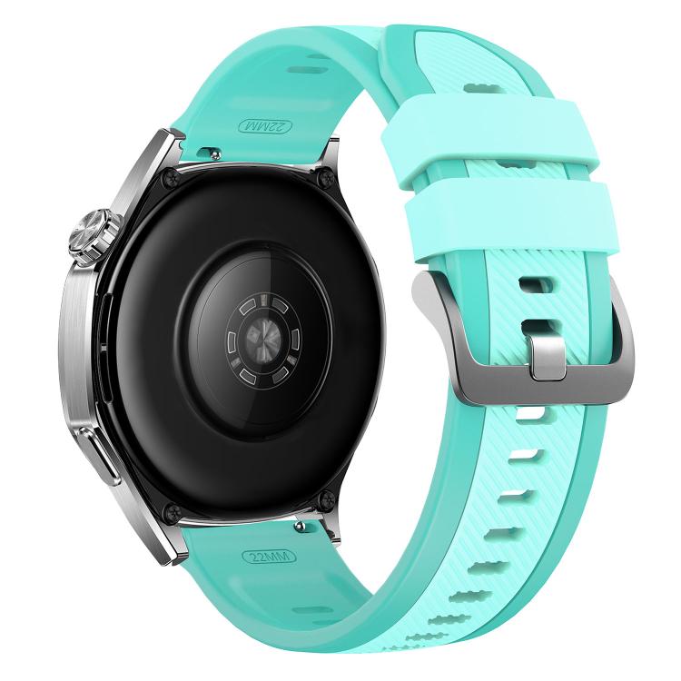 22mm Vertical Twill Two Color Silicone Watch Band