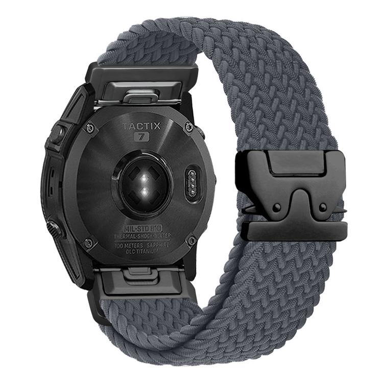 For Gamin 22mm Quick Release Parachute Buckle Woven Nylon Watch Band