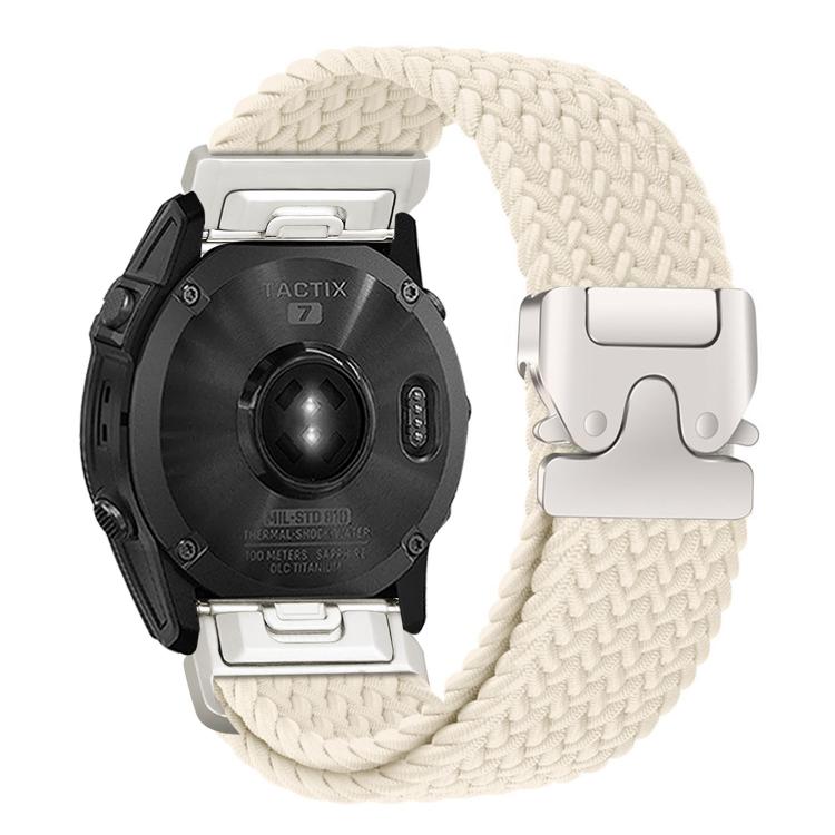 For Gamin 22mm Quick Release Parachute Buckle Woven Nylon Watch Band