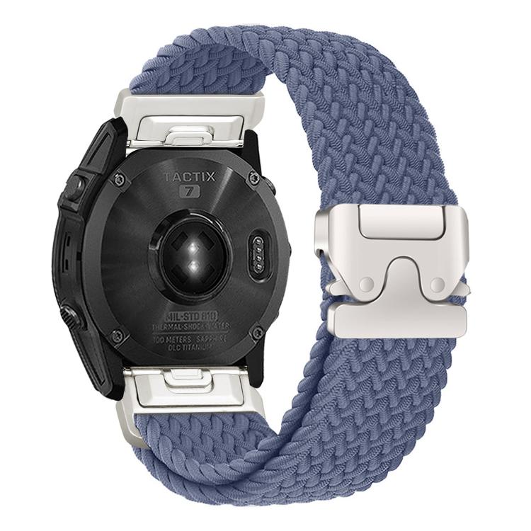 For Gamin 22mm Quick Release Parachute Buckle Woven Nylon Watch Band