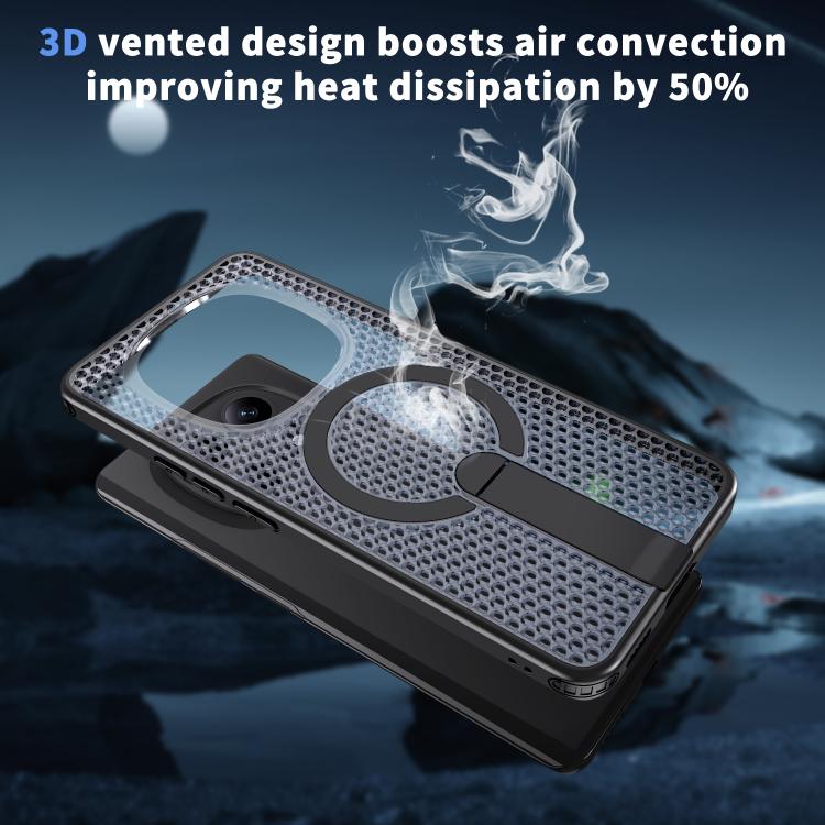For Redmi Note 15 4G / 5G Global 164mm Kalebol Honeycomb Cooling MagSafe Holder Phone Case
