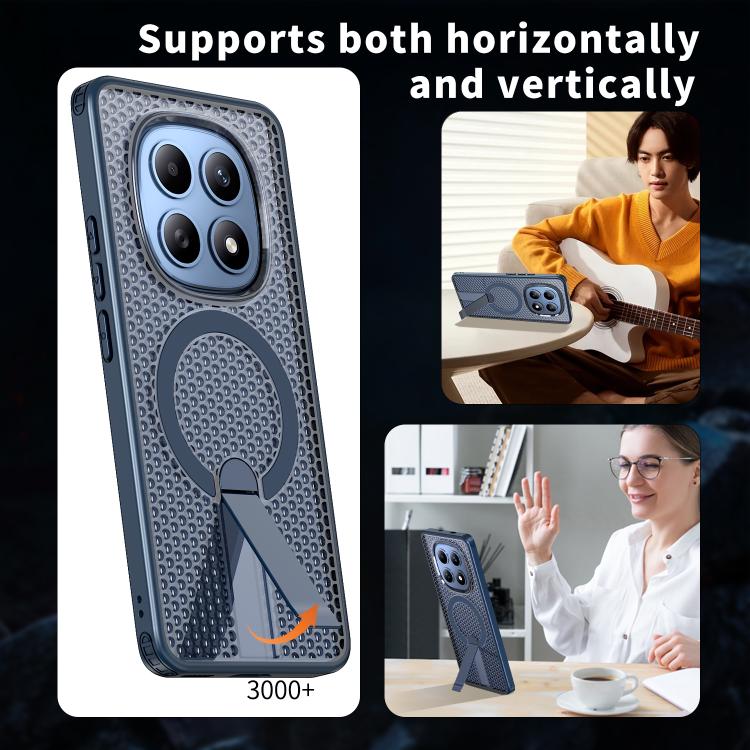 For Redmi Note 15 4G / 5G Global 164mm Kalebol Honeycomb Cooling MagSafe Holder Phone Case