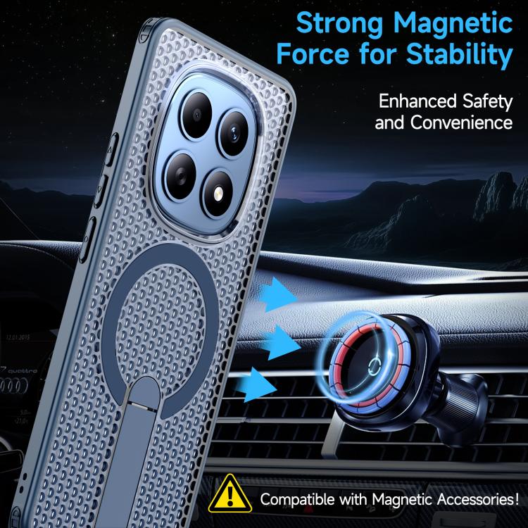 For Redmi Note 15 4G / 5G Global 164mm Kalebol Honeycomb Cooling MagSafe Holder Phone Case