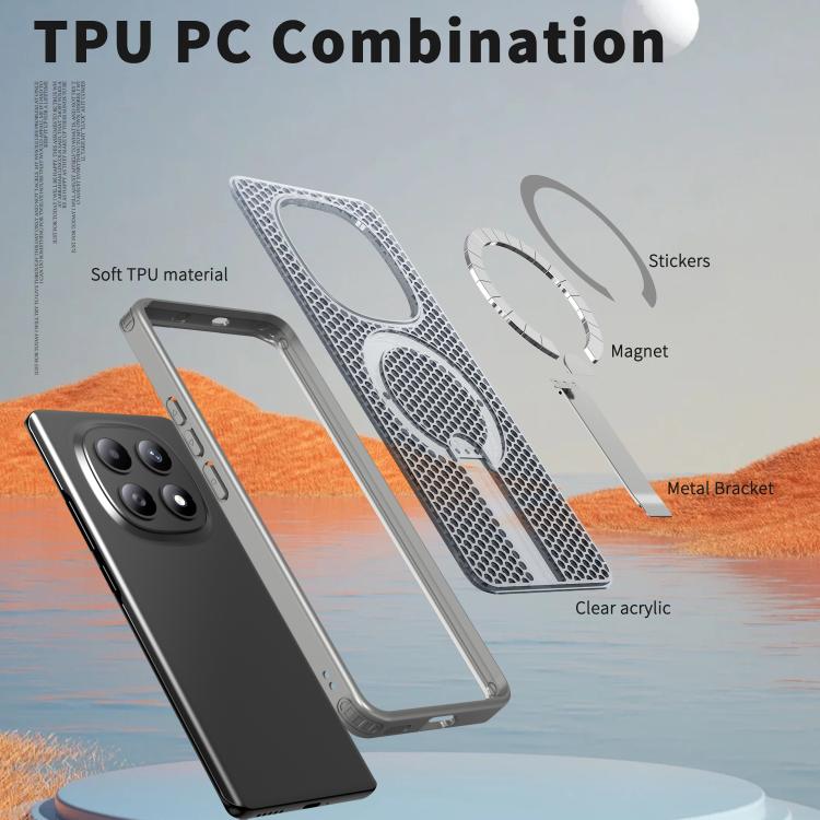 For Redmi Note 15 4G / 5G Global 164mm Kalebol Honeycomb Cooling MagSafe Holder Phone Case