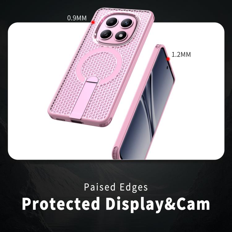 For Redmi Note 15 4G / 5G Global 164mm Kalebol Honeycomb Cooling MagSafe Holder Phone Case