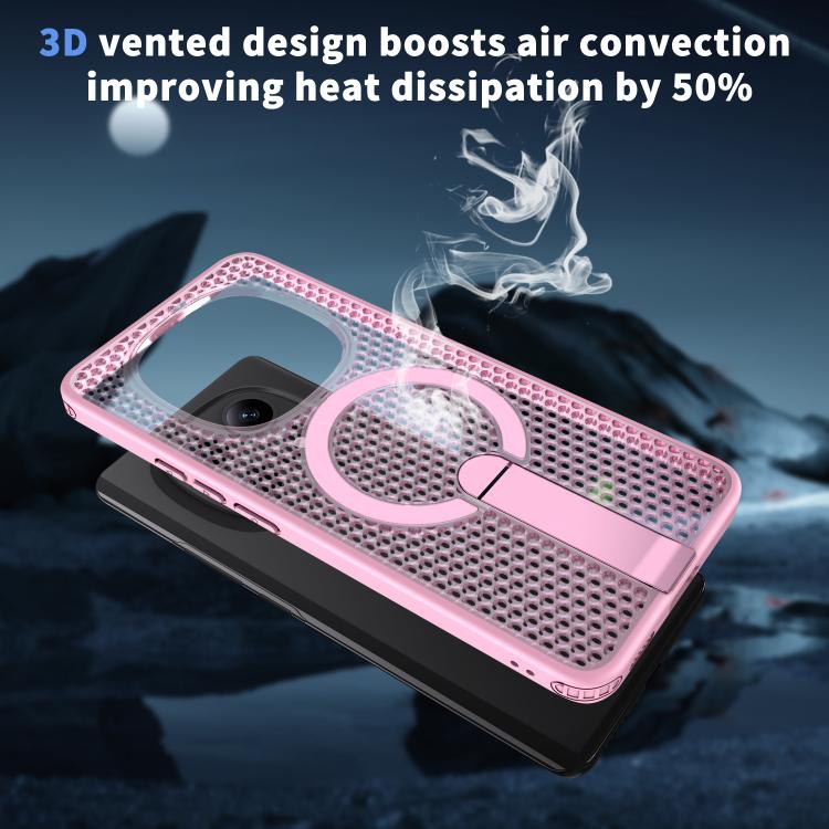 For Redmi Note 15 4G / 5G Global 164mm Kalebol Honeycomb Cooling MagSafe Holder Phone Case