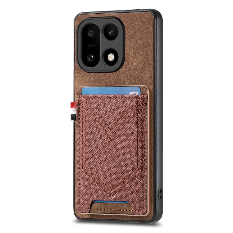 For OnePlus 15 Denim Texture Leather Skin Phone Case with Card Slot