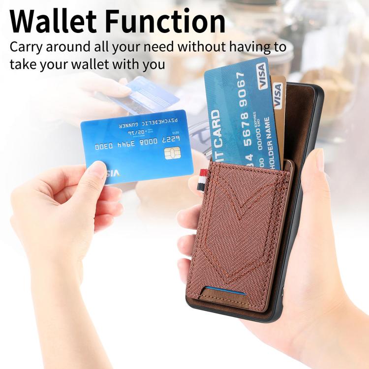 For OnePlus 15 Denim Texture Leather Skin Phone Case with Card Slot
