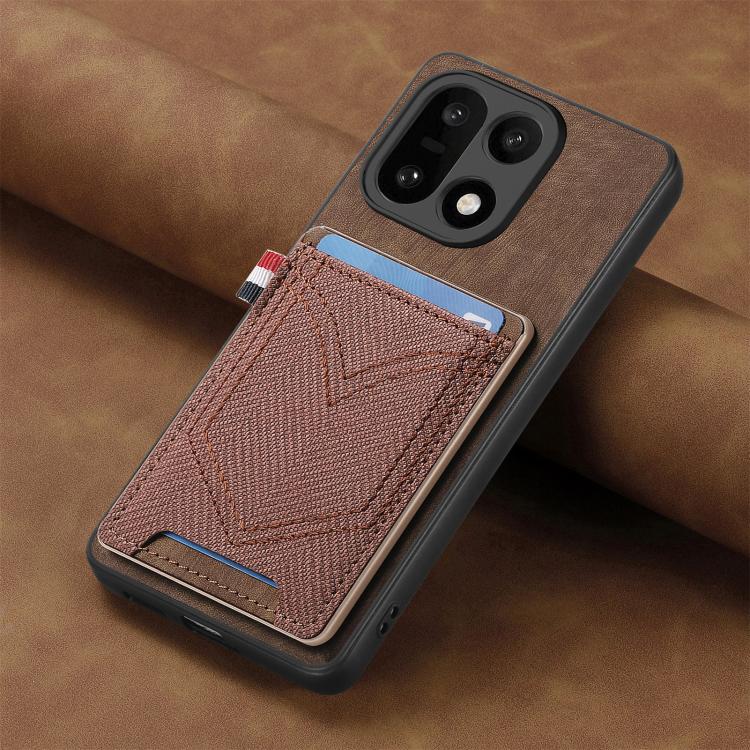 For OnePlus 15 Denim Texture Leather Skin Phone Case with Card Slot
