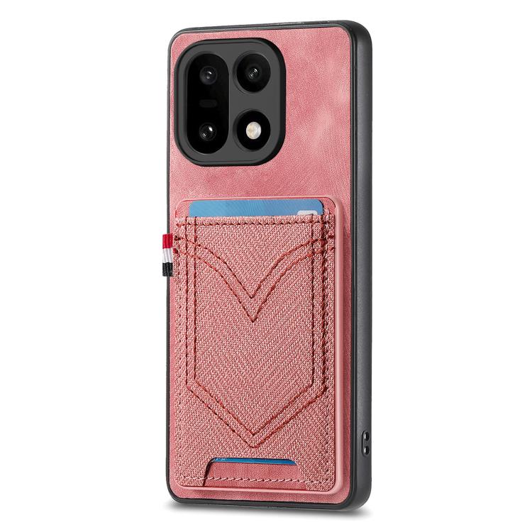 For OnePlus 15 Denim Texture Leather Skin Phone Case with Card Slot