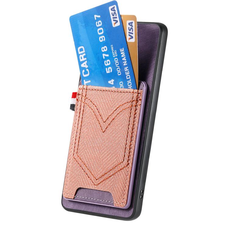 For OnePlus 15 Denim Texture Leather Skin Phone Case with Card Slot