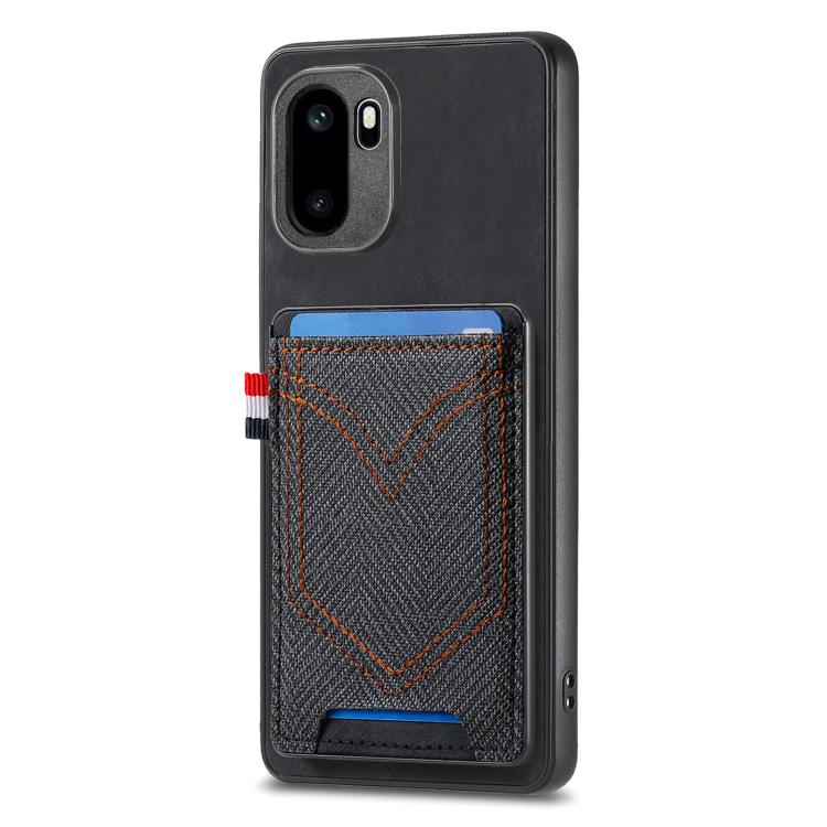 For OnePlus Ace 6 / 6T / 15R Denim Texture Leather Skin Phone Case with Card Slot