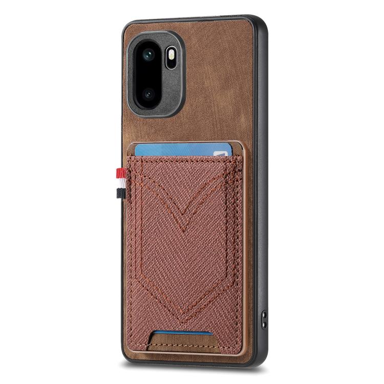For OnePlus Ace 6 / 6T / 15R Denim Texture Leather Skin Phone Case with Card Slot