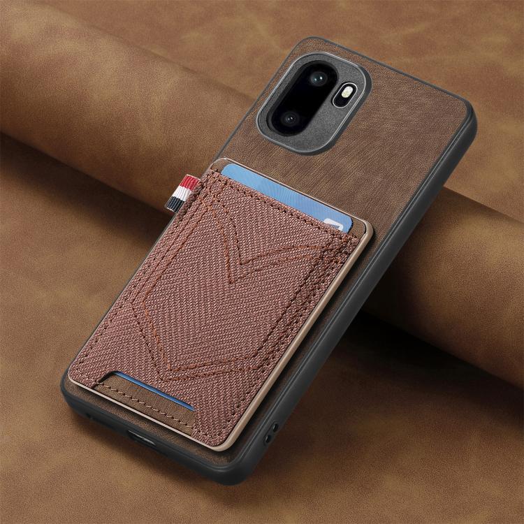 For OnePlus Ace 6 / 6T / 15R Denim Texture Leather Skin Phone Case with Card Slot