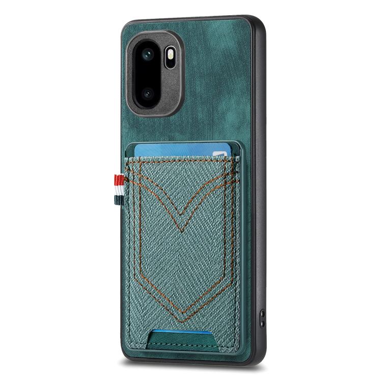 For OnePlus Ace 6 / 6T / 15R Denim Texture Leather Skin Phone Case with Card Slot