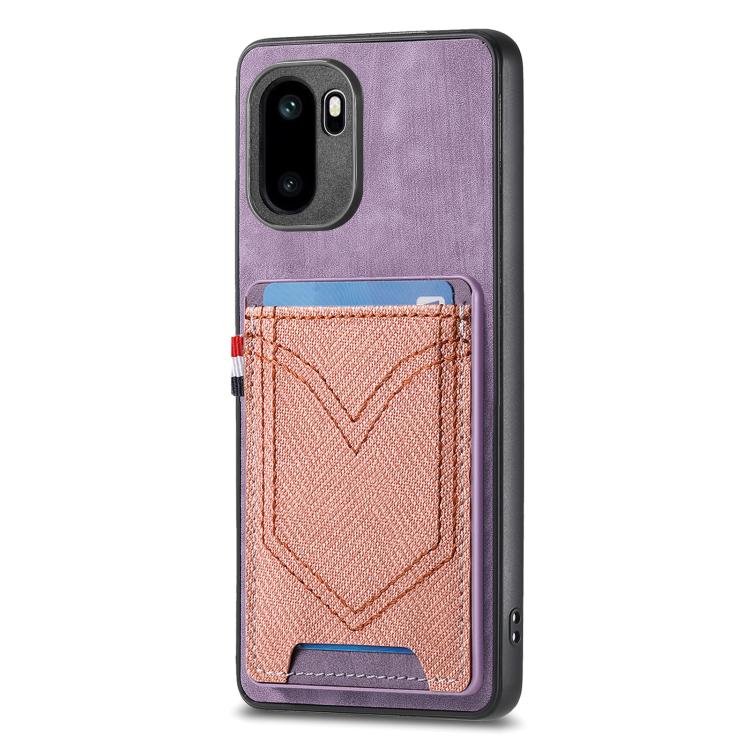 For OnePlus Ace 6 / 6T / 15R Denim Texture Leather Skin Phone Case with Card Slot