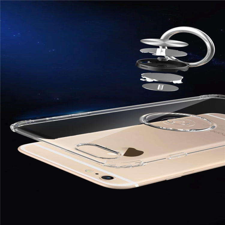 Ultra-thin TPU Protective Case for iPhone 6 plus, with 360 Degree Rotation Holder