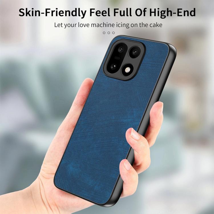 For OnePlus 15 Vintage Leather PC Back Cover Phone Case